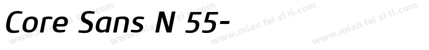 Core Sans N 55字体转换